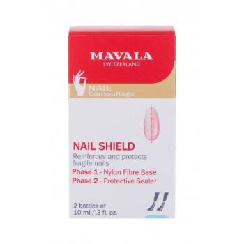 MAVALA Nail Shield zestaw Faza 1 10 ml + faza 2 10 ml dla kobiet Uszkodzone pudełko