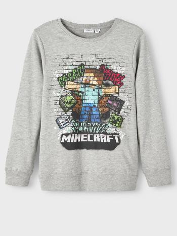 name it Dimy Minecraft Bluza dziecięca Szary
