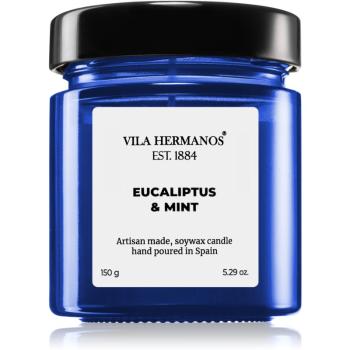 Vila Hermanos Apothecary Cobalt Blue Eucalyptus & Mint świeczka zapachowa 150 g