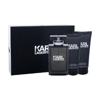 Karl Lagerfeld Karl Lagerfeld For Him zestaw Edt 100ml + 100ml Balsam po goleniu + 100m Żel pod prysznic dla mężczyzn Uszkodzone pudełko
