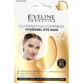 Eveline Cosmetics Gold Illuminating Compress maska hydrożel wokół oczu z ekstraktem ze śluzu ślimaka 2 szt.