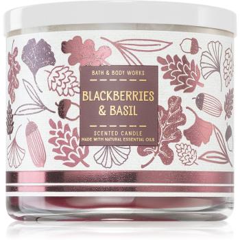 Bath & Body Works Blackberries & Basil świeczka zapachowa 411 g
