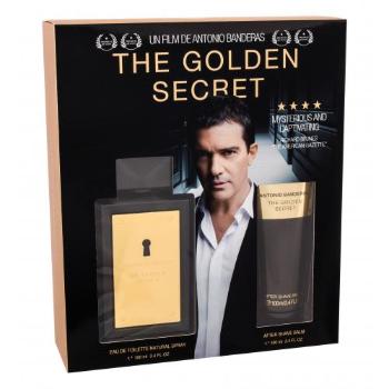 Antonio Banderas The Golden Secret zestaw Edt 100 ml + Balsam po goeniu 100 ml dla mężczyzn Uszkodzone pudełko