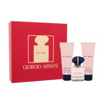 Giorgio Armani My Way zestaw Edp 50 ml + Żel pod prysznic 75 ml + Mleczko do ciała 75 ml dla kobiet