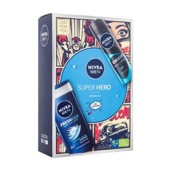 Nivea Men Super Hero zestaw Żel pod prysznic 250 ml + antyperspirant 150 ml dla mężczyzn Uszkodzone pudełko