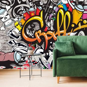 Tapeta kolorowe  graffiti - 225x150