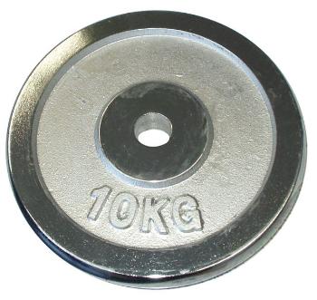 Talerz chromowany do sztangi 10 kg 25 mm