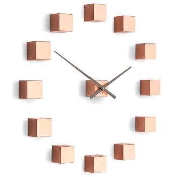 Future Time FT3000CO Cubic copper Designowe zegar samoprzylepny, śr. 50 cm