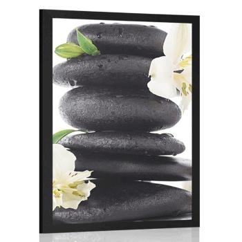 Plakat Kamienie Zen i sól morska - 60x90 black