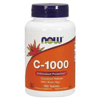NOW Vitamin C-1000 with Rose Hips - 100tabs
