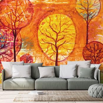 Tapeta drzewa w kolorach jesieni - 150x100