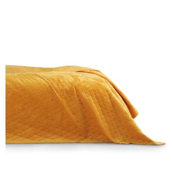 Żółta narzuta AmeliaHome Laila Honey, 220x240 cm