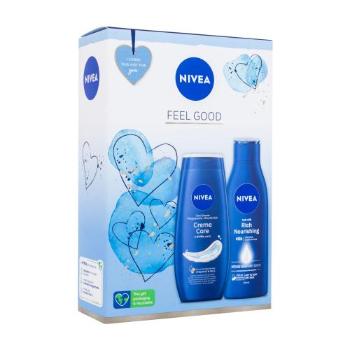 Nivea Feel Good zestaw Żel pod prysznic 250 ml + mleczko do ciała 250 ml dla kobiet Uszkodzone pudełko