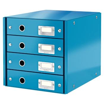 Niebieski pojemnik z 4 szufladami Click&Store – Leitz