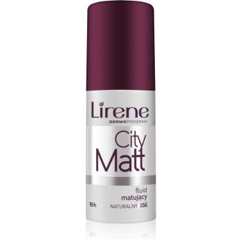 Lirene City Matt podkład matujacy we fluidzie o działaniu wygładzającym odcień 204 Natural 30 ml