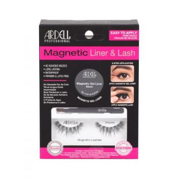 Ardell Magnetic Liner & Lash Wispies zestaw Rzęsy magnetyczne Wispies 1 para + Magnetyczny eyeliner 2 g Black + Pędzelek do eyelinera Black