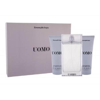 Ermenegildo Zegna Uomo zestaw Edt 100 ml + 100 ml Shower gel + 100 ml Aftershave balsam dla mężczyzn