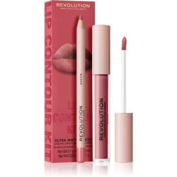 Makeup Revolution Lip Contour Kit zestaw do ust odcień Queen