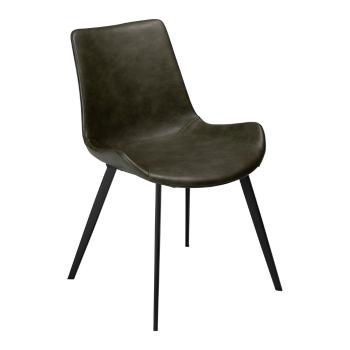 Zielone krzesło z imitacji skóry DAN–FORM Denmark Hype