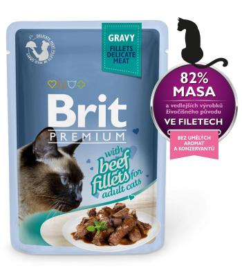 BRIT kot saszetka Filety sos 85 g - Tuńczyk