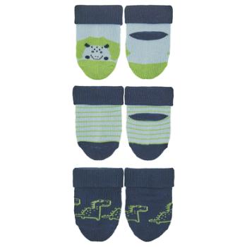Sterntaler First Baby Socks 3-Pack Dragon marine