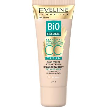 Eveline Cosmetics Magical Colour krem matujący CC dla skóry z niedoskonałościami SPF 15 odcień 02 Natural 30 ml