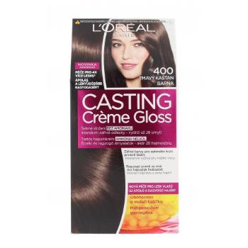L'Oréal Paris Casting Creme Gloss 48 ml farba do włosów dla kobiet Uszkodzone pudełko 400 Dark Brown