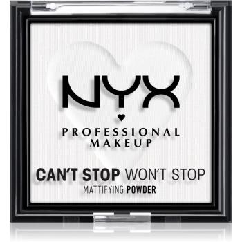 NYX Professional Makeup Can't Stop Won't Stop Mattifying Powder puder matujący odcień 11 Bright Translucent 6 g