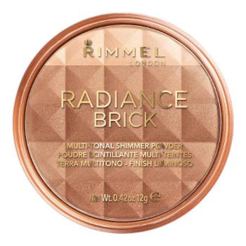 Rimmel London Radiance Brick 12 g bronzer dla kobiet 001 Light