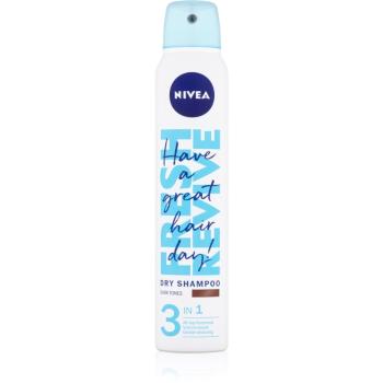 Nivea Fresh Revive suchy szampon do zwiększenia objętości Dark Tones 200 ml