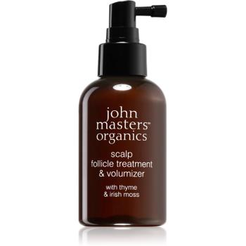 John Masters Organics Thyme & Irish Moss Scalp Follicle Treatment & Volumizer spray wspomagający zdrowy wzrost włosów od nasady 125 ml