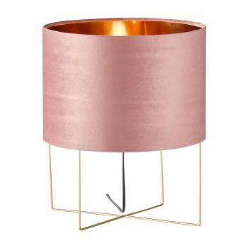 Różowa lampa stołowa Fischer & Honsel Aura, wys. 43 cm