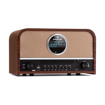 Auna auna Columbia, radio DAB, 60 W, odtwarzacz CD, tuner DAB+/FM, nagrywanie na USB, Bluetooth