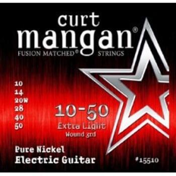 Curt Mangan 10-50 Pure Nickel Wound Struny Do Gitary Elektrycznej