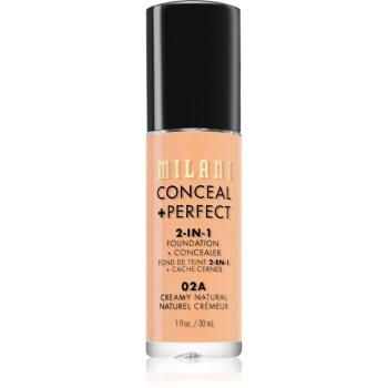 Milani Conceal + Perfect 2-in-1 Foundation And Concealer make up 02A Creamy Narural 30 ml