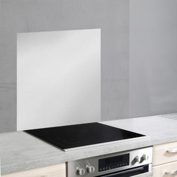Szklana płyta ochronna na ścianę przy kuchence w srebrnej barwie Wenko, 70x60 cm