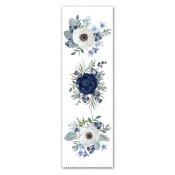 Niebiesko-biały bieżnik 140x45 cm – Minimalist Cushion Covers