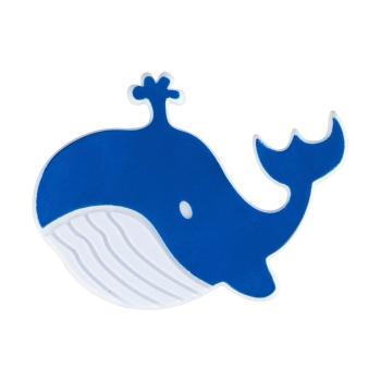 Zestaw 5 niebieskich antypoślizgowych naklejek do wanny Wenko Whale