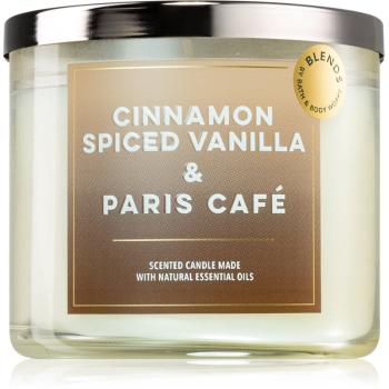 Bath & Body Works Cinnamon Spiced Vanilla & Paris Café świeczka zapachowa 411 g
