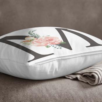 Poszewka na poduszkę Minimalist Cushion Covers Floral Alphabet M, 45x45 cm