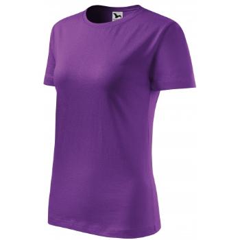 Klasyczna koszulka damska, purpurowy, XS