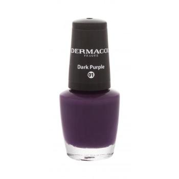 Dermacol Nail Polish Mini Autumn Limited Edition 5 ml lakier do paznokci dla kobiet 01 Dark Purple