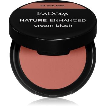 IsaDora Nature Enhanced Cream Blush róż w kompakcie,pędzel i lusterko odcień Soft Pink