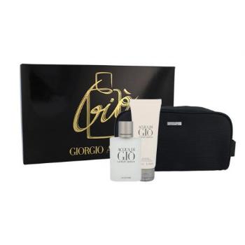 Giorgio Armani Acqua di Giò Pour Homme zestaw Edt 100ml + 75ml Żel pod prysznic + Kosmetyczka dla mężczyzn Uszkodzone pudełko