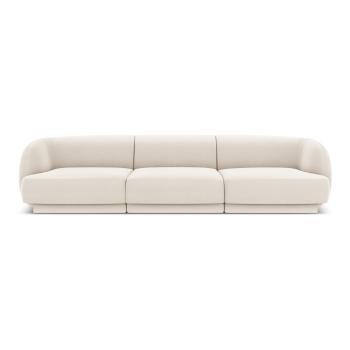 Beżowa aksamitna sofa 259 cm Miley − Micadoni Home