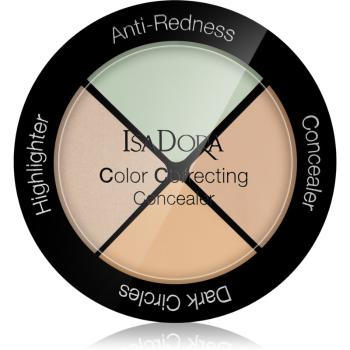 IsaDora Color Correcting paleta korektorów odcień Anti-Redness 4x1 g