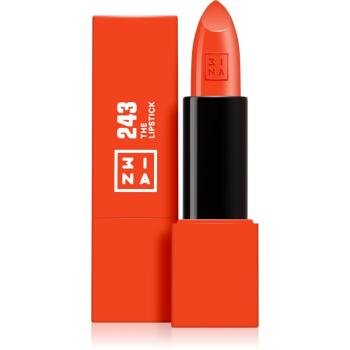 3INA The Lipstick błyszcząca szminka odcień 243 Shiny Coral Red 4,5 g