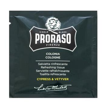 Proraso Cypress And Vetiver Refreshing Tissues 6 Pieces kojące chusteczki oczyszczające do twarzy do cery wrażliwej i suchej
