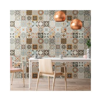 Zestaw 30 naklejek ściennych Ambiance Wall Decal Cement Tiles Bali, 15x15 cm