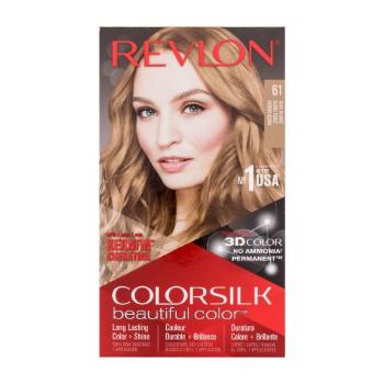 Revlon Colorsilk Beautiful Color farba do włosów Farba do włosów 59,1 ml + aktywator 59,1 ml+ odżywka 11,8 ml + rękawiczki dla kobiet 61 Dark Blonde